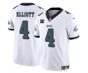 Men's Philadelphia Eagles #4 Jake Elliott White F.U.S.E With 3-Star C Patch Vapor Untouchable Limited Football Stitched Jersey