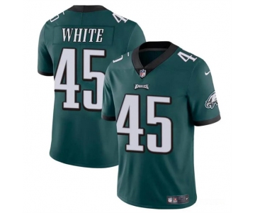 Men's Philadelphia Eagles #45 Devin White Green Vapor Untouchable Limited Football Stitched Jersey