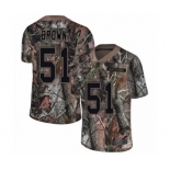 Men's Philadelphia Eagles #51 Zach Brown Camo Rush Realtree Limited Football Jersey