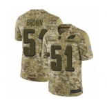 Men's Philadelphia Eagles #51 Zach Brown Limited Camo 2018 Salute to Service Football Jersey