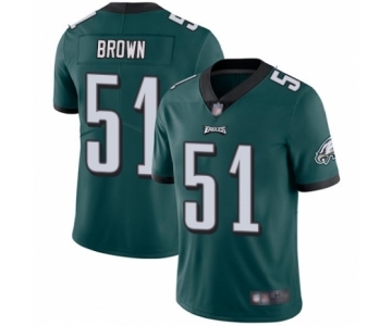 Men's Philadelphia Eagles #51 Zach Brown Midnight Green Team Color Vapor Untouchable Limited Player Football Jersey