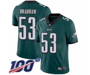 Men's Philadelphia Eagles #53 Nigel Bradham Midnight Green Team Color Vapor Untouchable Limited Player 100th Season Football Jersey