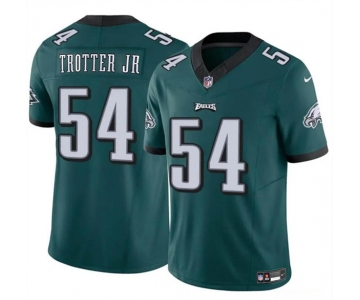 Men's Philadelphia Eagles #54 Jeremiah Trotter Jr Green 2024 Draft F.U.S.E. Vapor Untouchable Limited Football Stitched Jersey