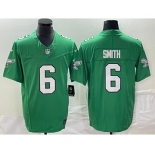 Men's Philadelphia Eagles #6 DeVonta Smith Green 2023 F.U.S.E. Vapor Untouchable Stitched Football Jersey