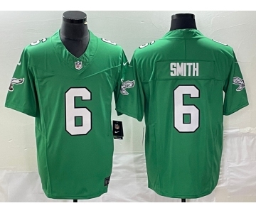 Men's Philadelphia Eagles #6 DeVonta Smith Green 2023 F.U.S.E. Vapor Untouchable Stitched Football Jersey