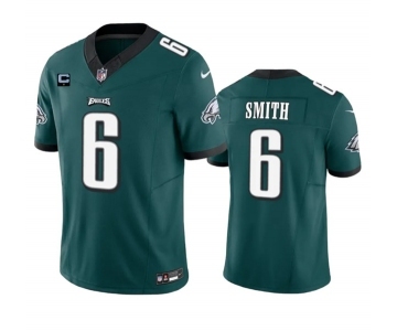 Men's Philadelphia Eagles #6 DeVonta Smith Green 2023 F.U.S.E. With 1-Star C Patch Vapor Untouchable Limited Football Stitched Jersey