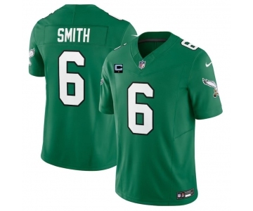 Men's Philadelphia Eagles #6 DeVonta Smith Green 2023 F.U.S.E. With 1-Star C Patch Vapor Vapor Untouchable Limited Football Stitched Jersey