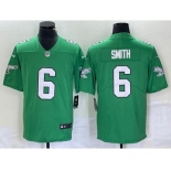 Men's Philadelphia Eagles #6 DeVonta Smith Green 2023 Vapor Limited Throwback Jersey