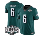 Men's Philadelphia Eagles #6 DeVonta Smith Green 2024 New NFC East Champions F.U.S.E. Vapor Untouchable Limited Stitched Football Jersey