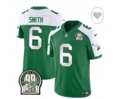 Men's Philadelphia Eagles #6 DeVonta Smith Green White F.U.S.E. Vapor Untouchable Limited 2024 Stitched Football Jersey