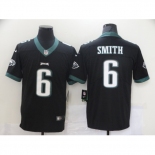 Men's Philadelphia Eagles #6 DeVonta Smith Nike Midnight Black 2021 Draft First Round Pick Limited Jersey