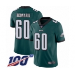 Men's Philadelphia Eagles #60 Chuck Bednarik Midnight Green Team Color Vapor Untouchable Limited Player 100th Season Football Jersey