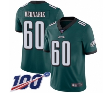 Men's Philadelphia Eagles #60 Chuck Bednarik Midnight Green Team Color Vapor Untouchable Limited Player 100th Season Football Jersey