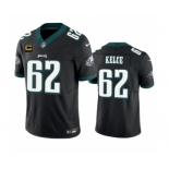 Men's Philadelphia Eagles #62 Jason Kelce Black 2023 F.U.S.E. With 4-Star C Patch Vapor Vapor Untouchable Limited Football Stitched Jersey