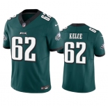 Men's Philadelphia Eagles #62 Jason Kelce Green 2023 F.U.S.E. Vapor Untouchable Limited Stitched Football Jersey