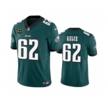 Men's Philadelphia Eagles #62 Jason Kelce Green 2023 F.U.S.E. With 4-Star C Patch Vapor Untouchable Limited Football Stitched Jersey