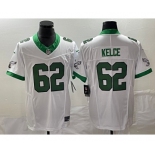 Men's Philadelphia Eagles #62 Jason Kelce White 2023 F.U.S.E. Vapor Untouchable Stitched Football Jersey