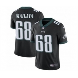 Men's Philadelphia Eagles #68 Jordan Mailata Black Men's Stitched Football Vapor Untouchable Limited Jersey