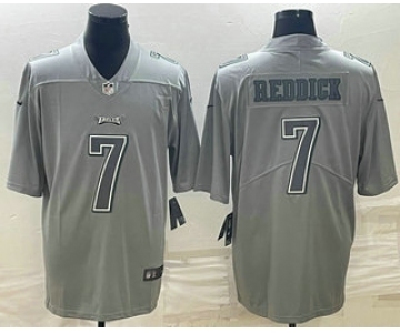 Men's Philadelphia Eagles #7 Haason Reddick Gray Atmosphere Fashion Stitched Jersey