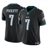 Men's Philadelphia Eagles #7 Kenny Pickett Black 2023 F.U.S.E Vapor Untouchable Limited Football Stitched Jersey