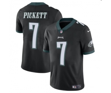 Men's Philadelphia Eagles #7 Kenny Pickett Black Vapor Untouchable Limited Football Stitched Jersey