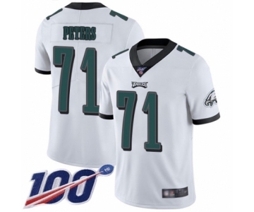 Men's Philadelphia Eagles #71 Jason Peters White Vapor Untouchable Limited Player 100th Season Football Jersey