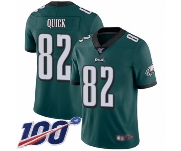 Men's Philadelphia Eagles #82 Mike Quick Midnight Green Team Color Vapor Untouchable Limited Player 100th Season Football Jersey