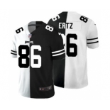 Men's Philadelphia Eagles #86 Zach Ertz Black V White Peace Split Vapor Untouchable Limited Football Jersey