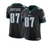 Men's Philadelphia Eagles #87 Jahan Dotson Black F.U.S.E Vapor Untouchable Limited Stitched Football Jersey