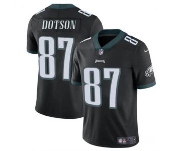 Men's Philadelphia Eagles #87 Jahan Dotson Black Vapor Untouchable Limited Stitched Football Jersey