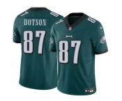 Men's Philadelphia Eagles #87 Jahan Dotson Green F.U.S.E Vapor Untouchable Limited Stitched Football Jersey