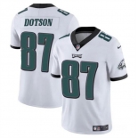 Men's Philadelphia Eagles #87 Jahan Dotson White Vapor Untouchable Limited Stitched Football Jersey