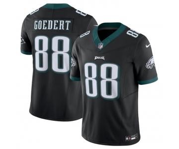 Men's Philadelphia Eagles #88 Dallas Goedert Black 2023 F.U.S.E. Vapor Untouchable Limited Stitched Football Jersey