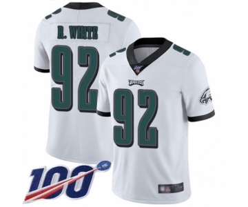 Men's Philadelphia Eagles #92 Reggie White Vapor Untouchable Limited Player 100th Season Football Jersey