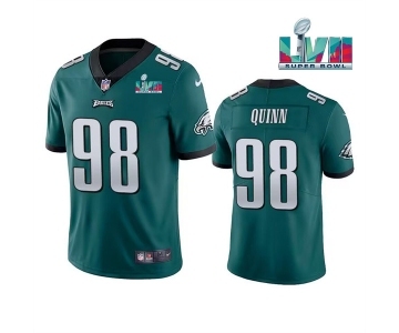 Men's Philadelphia Eagles #98 Robert Quinn Green Super Bowl LVII Vapor Untouchable Limited Stitched Jersey