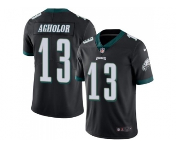 Nike Philadelphia Eagles #13 Nelson Agholor Black Men's Stitched NFL Limited Rush Jersey