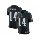 Nike Philadelphia Eagles #14 Mike Wallace Black Alternate Men Stitched NFL Vapor Untouchable Limited Jersey