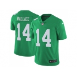 Nike Philadelphia Eagles #14 Mike Wallace Green Men Stitched NFL Limited Rush Jersey