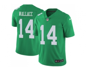 Nike Philadelphia Eagles #14 Mike Wallace Green Men Stitched NFL Limited Rush Jersey