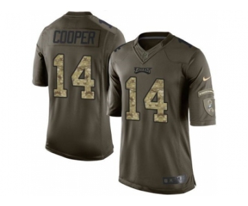 Nike Philadelphia Eagles #14 Riley Cooper Green Salute to Service Jerseys[Limited]