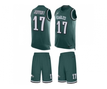 Nike Philadelphia Eagles #17 Alshon Jeffery Midnight Green Team Color Men's Stitched NFL Limited Tank Top Suit Jersey