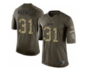 Nike Philadelphia Eagles #31 Byron Maxwell Green Salute to Service Jerseys[Limited]