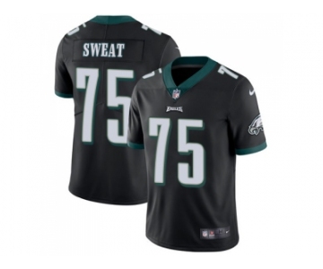 Nike Philadelphia Eagles #75 Josh Sweat Black Alternate Men Stitched NFL Vapor Untouchable Limited Jersey