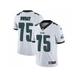 Nike Philadelphia Eagles #75 Josh Sweat White Men Stitched NFL Vapor Untouchable Limited Jersey