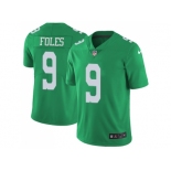 Nike Philadelphia Eagles #9 Nick Foles Green Men Stitched NFL Limited Rush Jersey