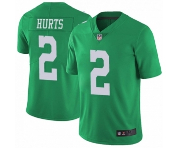 Philadelphia Eagles #2 Jalen Hurts Limited Green Rush Vapor Untouchable Football Jersey