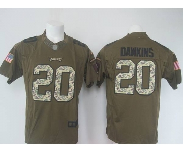 nike nfl jerseys philadelphia eagles #20 brian dawkins army green[nike Limited Salute To Service]