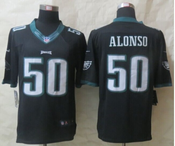 nike nfl jerseys philadelphia eagles #50 alonso black[nike limited]