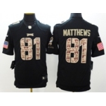 nike nfl jerseys philadelphia eagles #81 matthews salute to service black[nike Limited]