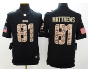 nike nfl jerseys philadelphia eagles #81 matthews salute to service black[nike Limited]